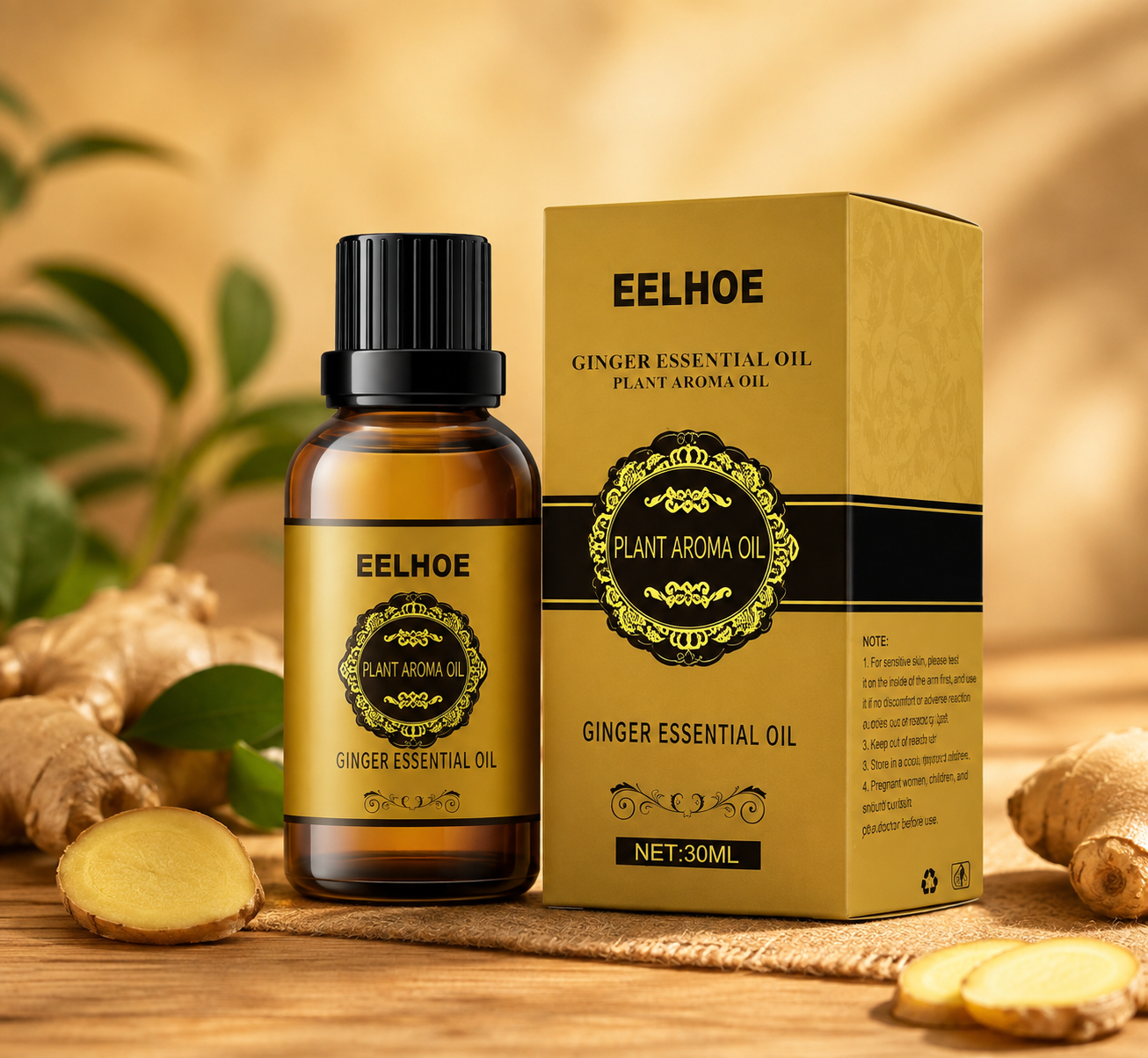 EELHOE Ginger Essential Oil – 30ml Plant Aroma Oil