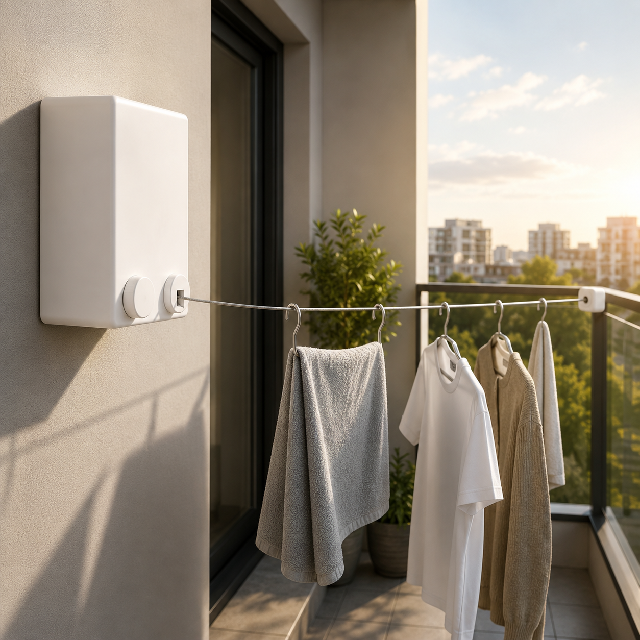 Telescopic Retractable Clothesline – Space-Saving Laundry Drying Rope